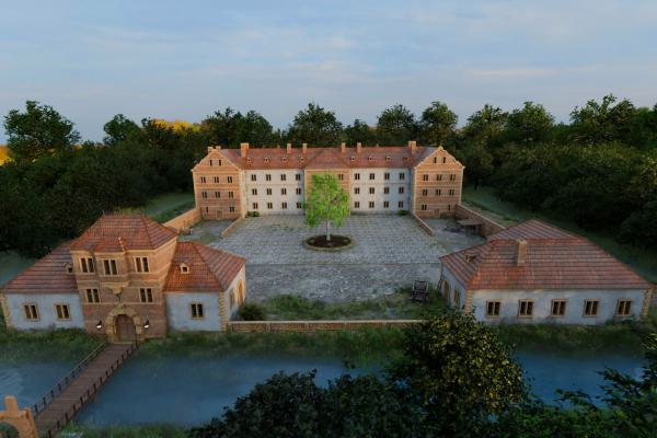 Friedrichsbühl 3D Modell Frontalansicht